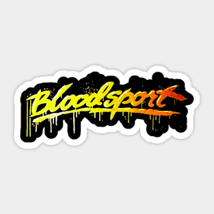 Bloodsport t-shirt Sticker